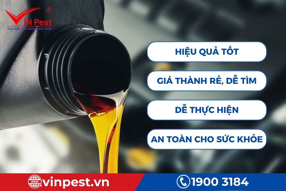 Diệt mối bằng dầu có nhiều ưu điểm